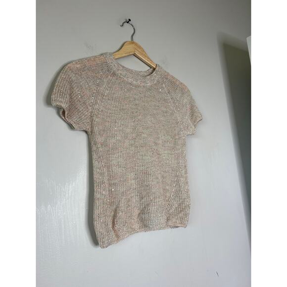 NEW ATM Space Dyed Cotton Linen Blend Crew Neckline Raglan Top Brown Size: XS - Picture 3 of 7